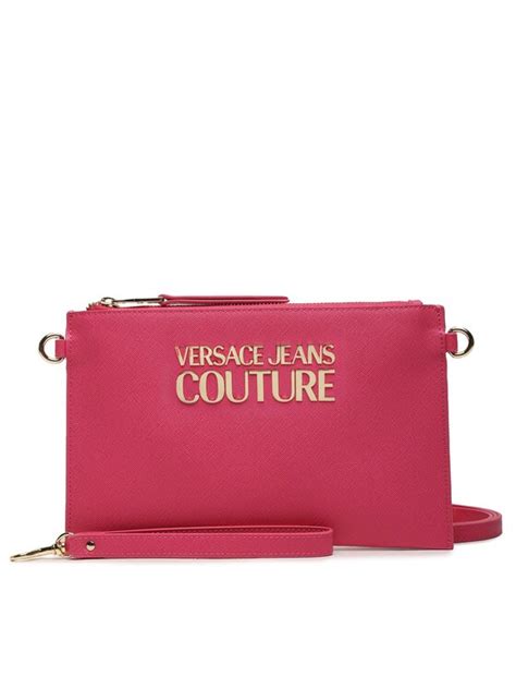 pochette versace rosa|Pochette Versace Jeans Couture 74VA4BLX RO en saffiano rose .